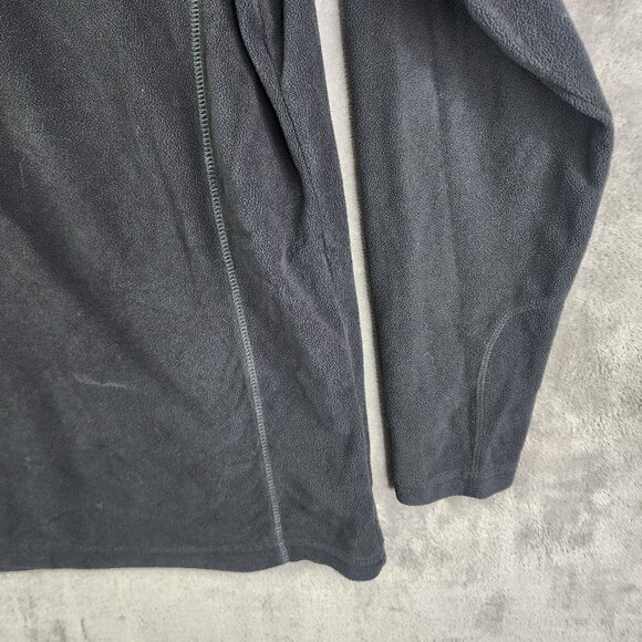 Mens Black Columbia Fleece Pullover Sweatshirt Long Sleeve 1/2 Zip Size XL - Picture 3 of 12